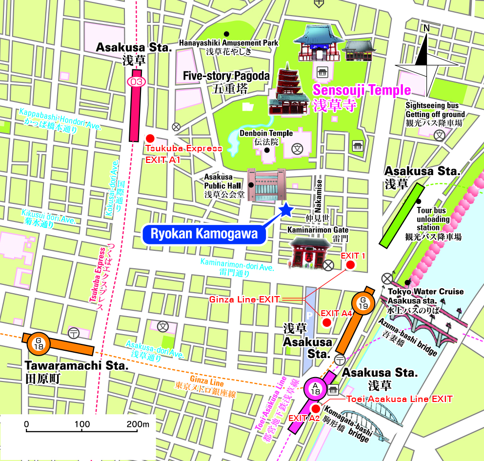 Asakusa Train Map